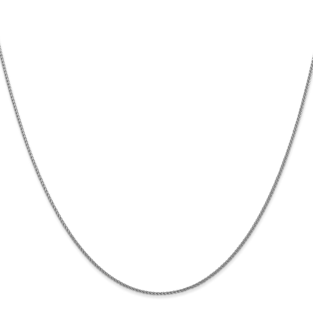 1.0mm 10K White Gold Spiga Chain - Sophia Jewelers
