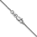 1.0mm 10K White Gold Spiga Chain - Sophia Jewelers