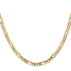 4.0mm 10K Yellow Gold Concave Figaro Chain - Sophia Jewelers