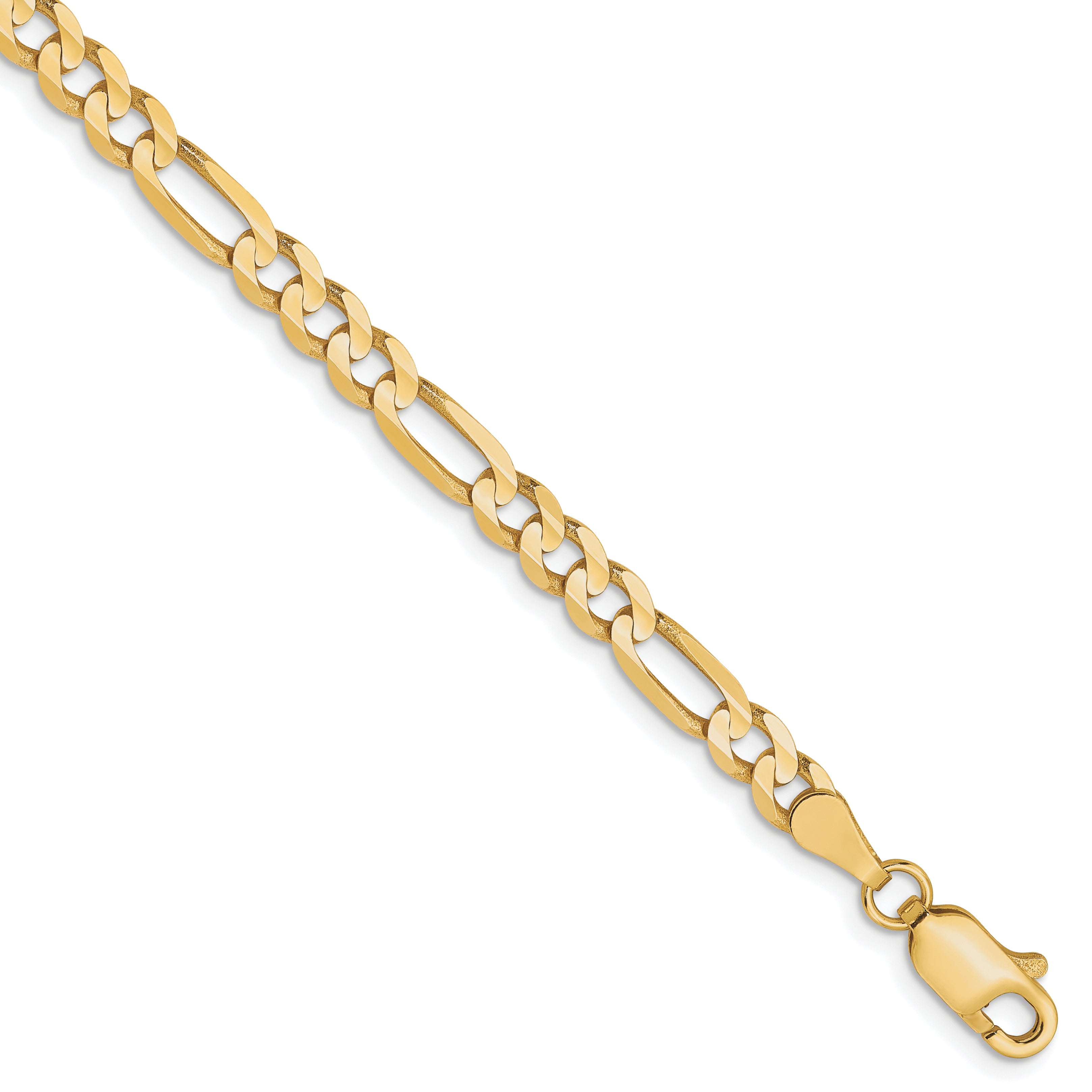 10K 4mm Concave Figaro Chain Main image