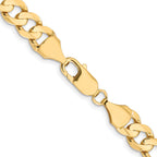 8.75mm 10K Yellow Gold Concave Figaro Chain - Sophia Jewelers