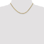 3.0mm 10K Yellow Gold Concave Anchor Chain - Sophia Jewelers