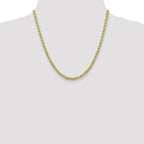 Concave Anchor Chain in 10K Yellow Gold, Bracelet to Necklace Lengths, 3.75mm - Sophia Jewelers