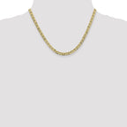 4.5mm 10K Yellow Gold Concave Anchor Chain - Sophia Jewelers