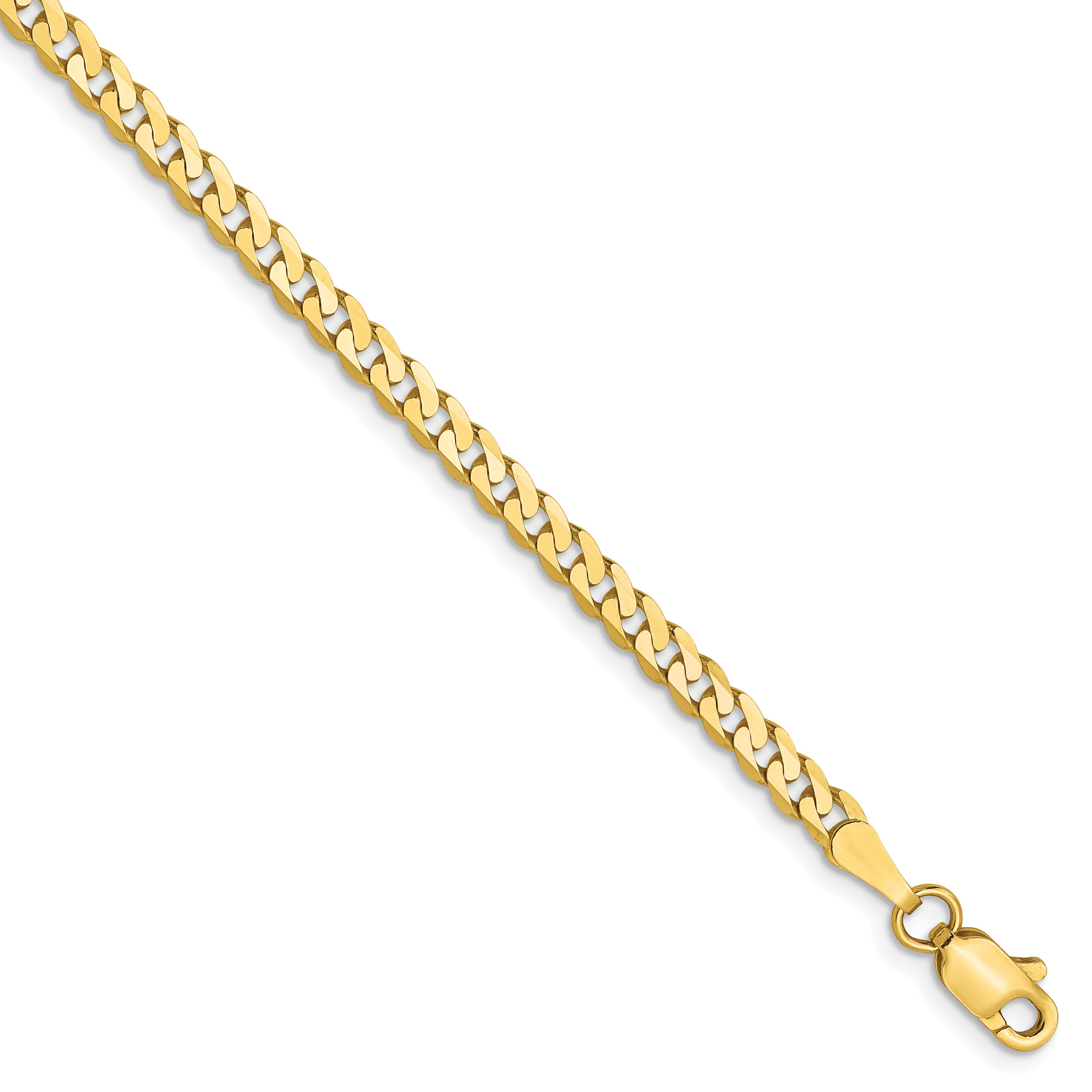 10K 2.4mm Flat Beveled Curb Chain Main image