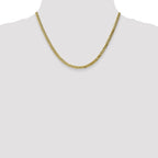 3.9mm 10K Yellow Gold Flat Beveled Curb Chain - Sophia Jewelers