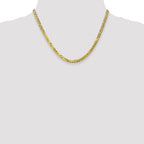 4.6mm 10K Yellow Gold Flat Beveled Curb Chain - Sophia Jewelers