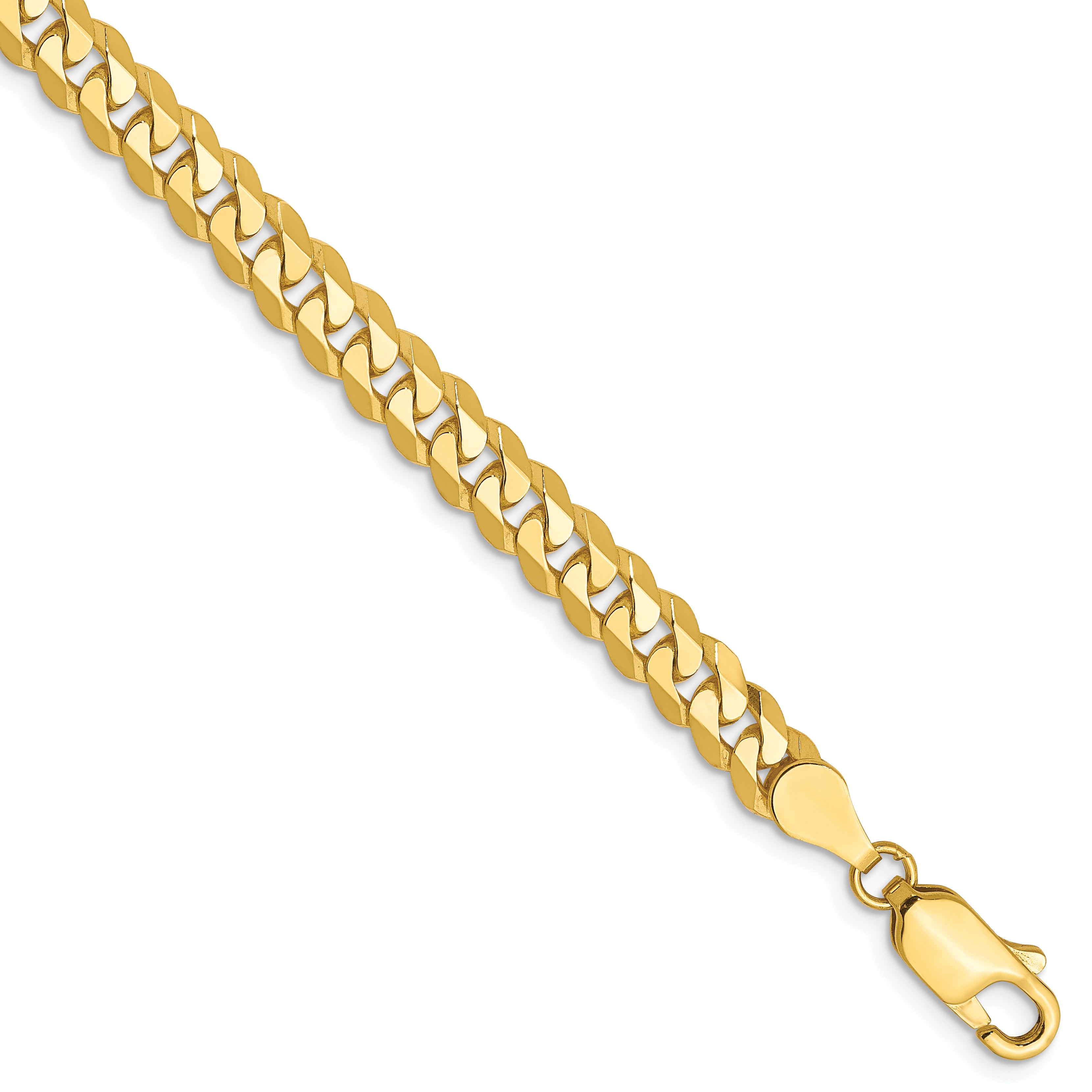 10K 4.6mm Flat Beveled Curb Chain Main image