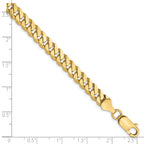 6.1mm 10K Yellow Gold Flat Beveled Curb Chain - Sophia Jewelers