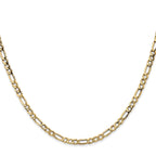 10K Yellow Gold Figaro Chain Necklace 3.5mm