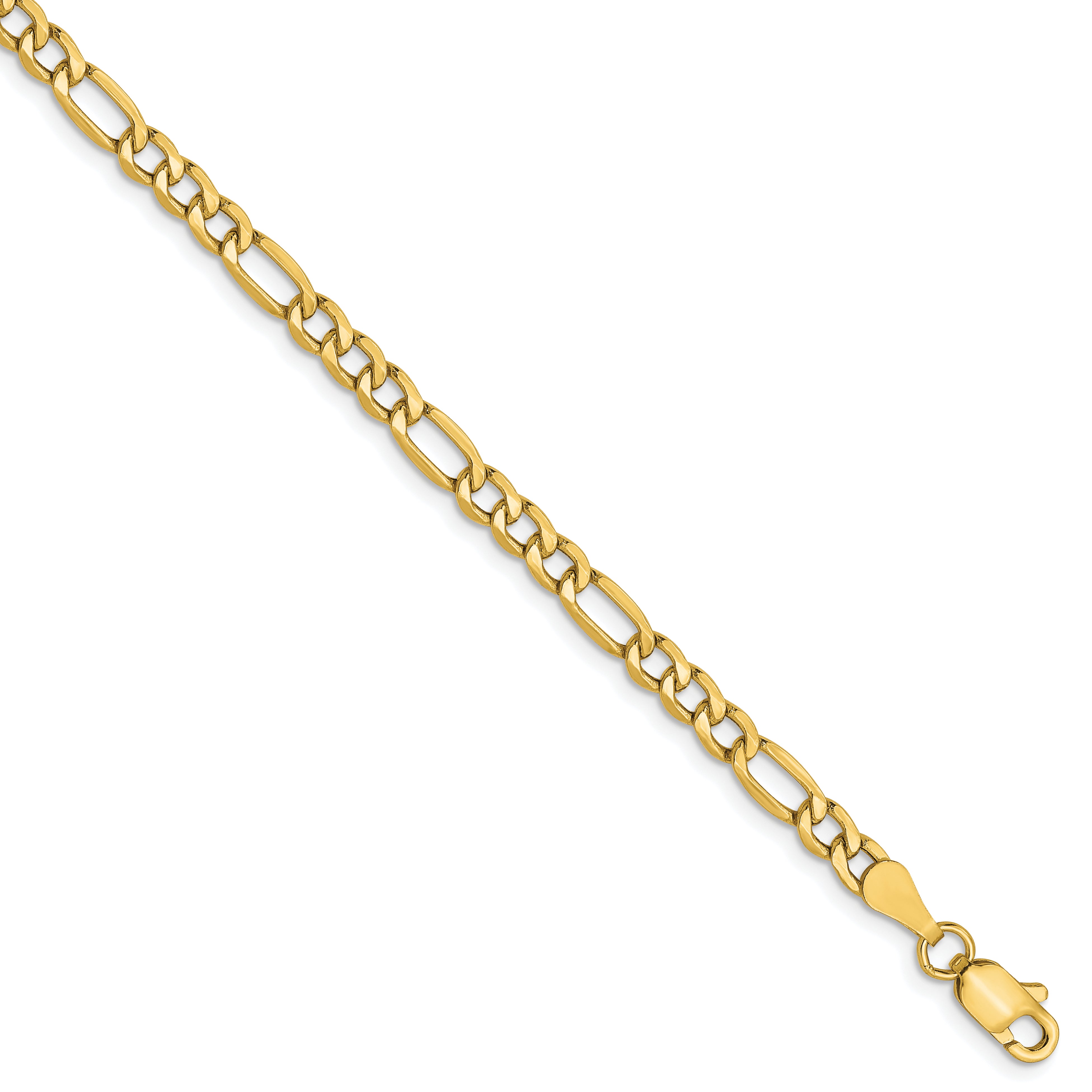 10K 3.5mm Semi-Solid Figaro Chain Main image