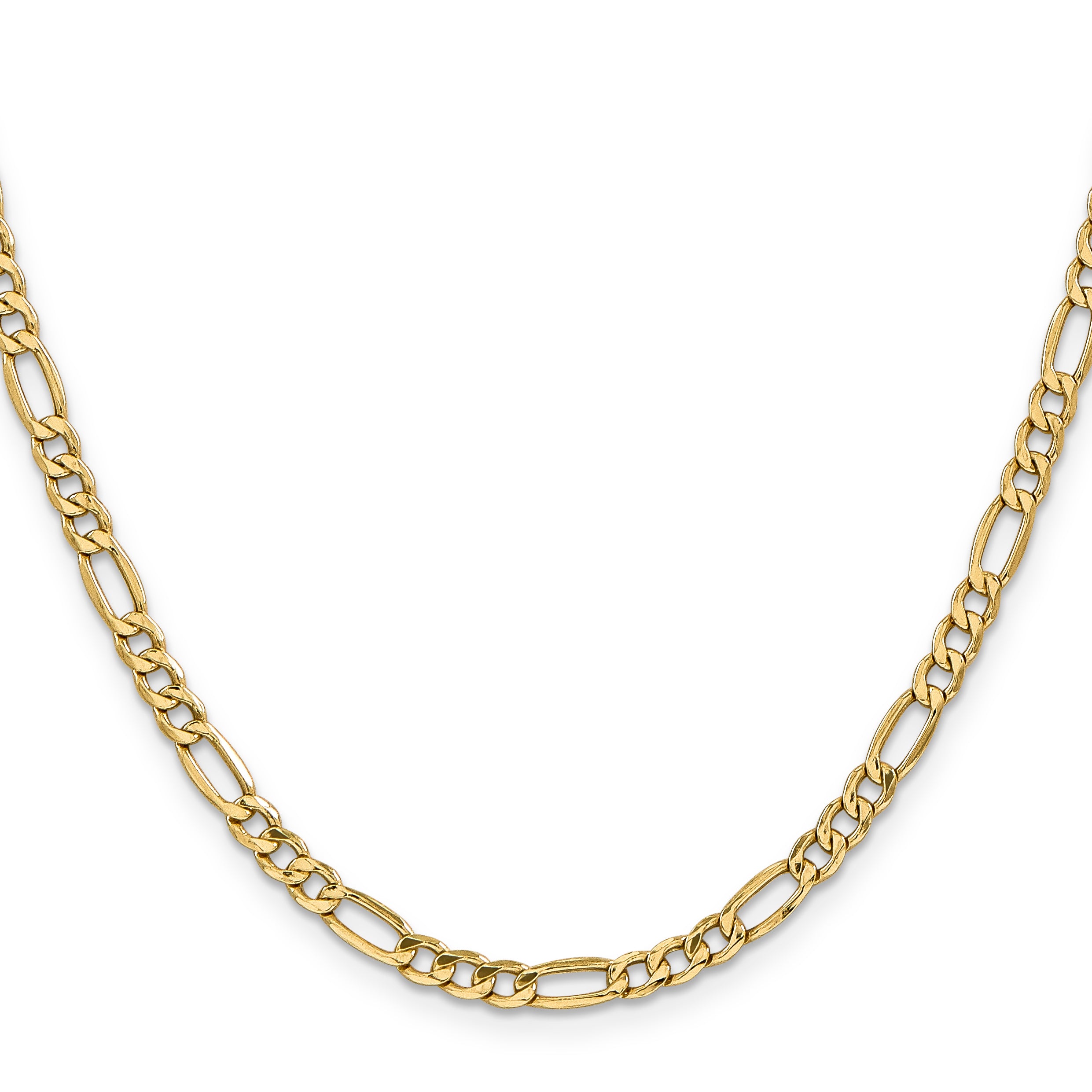 10K Yellow Gold Figaro Chain Necklace 4.75mm Secondary image