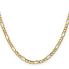10K Yellow Gold Figaro Chain Necklace 4.75mm