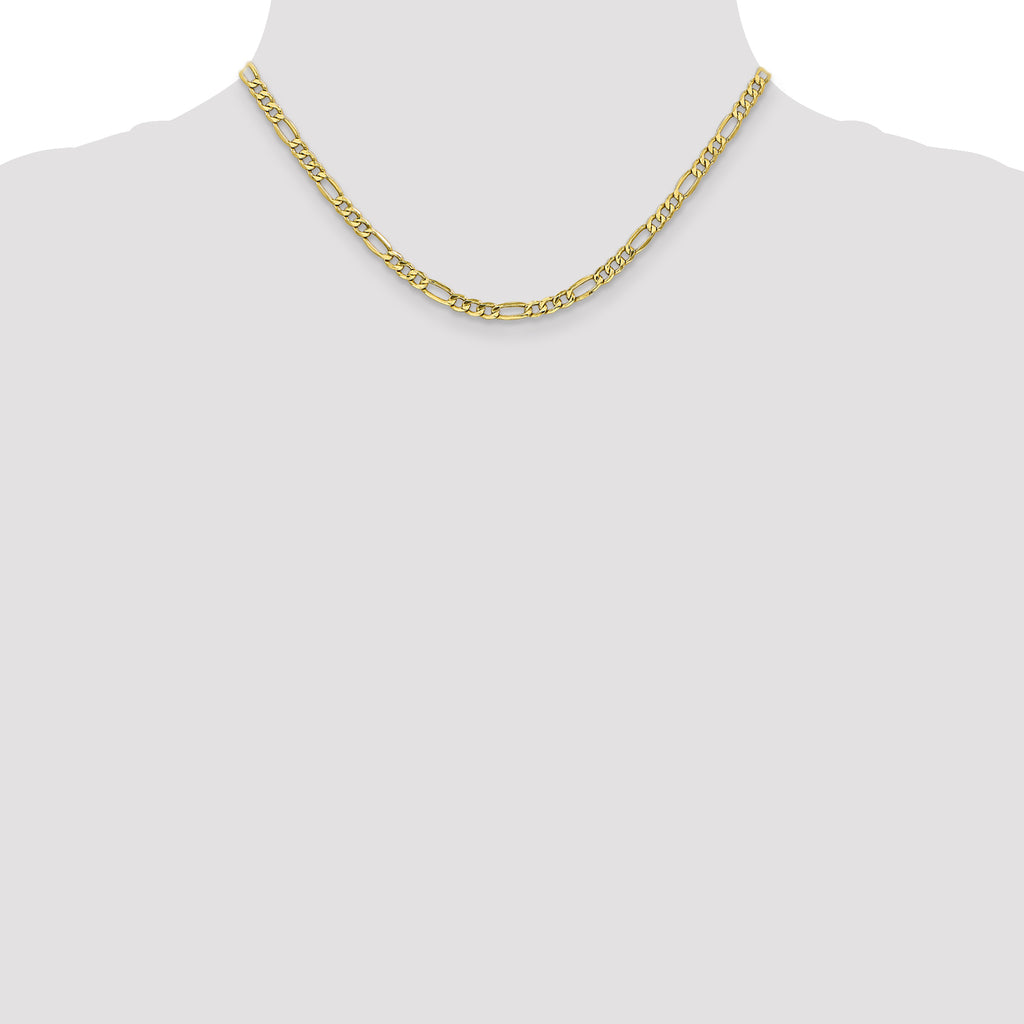 4.75mm 10K Yellow Gold Figaro Chain - Sophia Jewelers