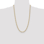 10K Yellow Gold Figaro Chain Necklace 4.75mm