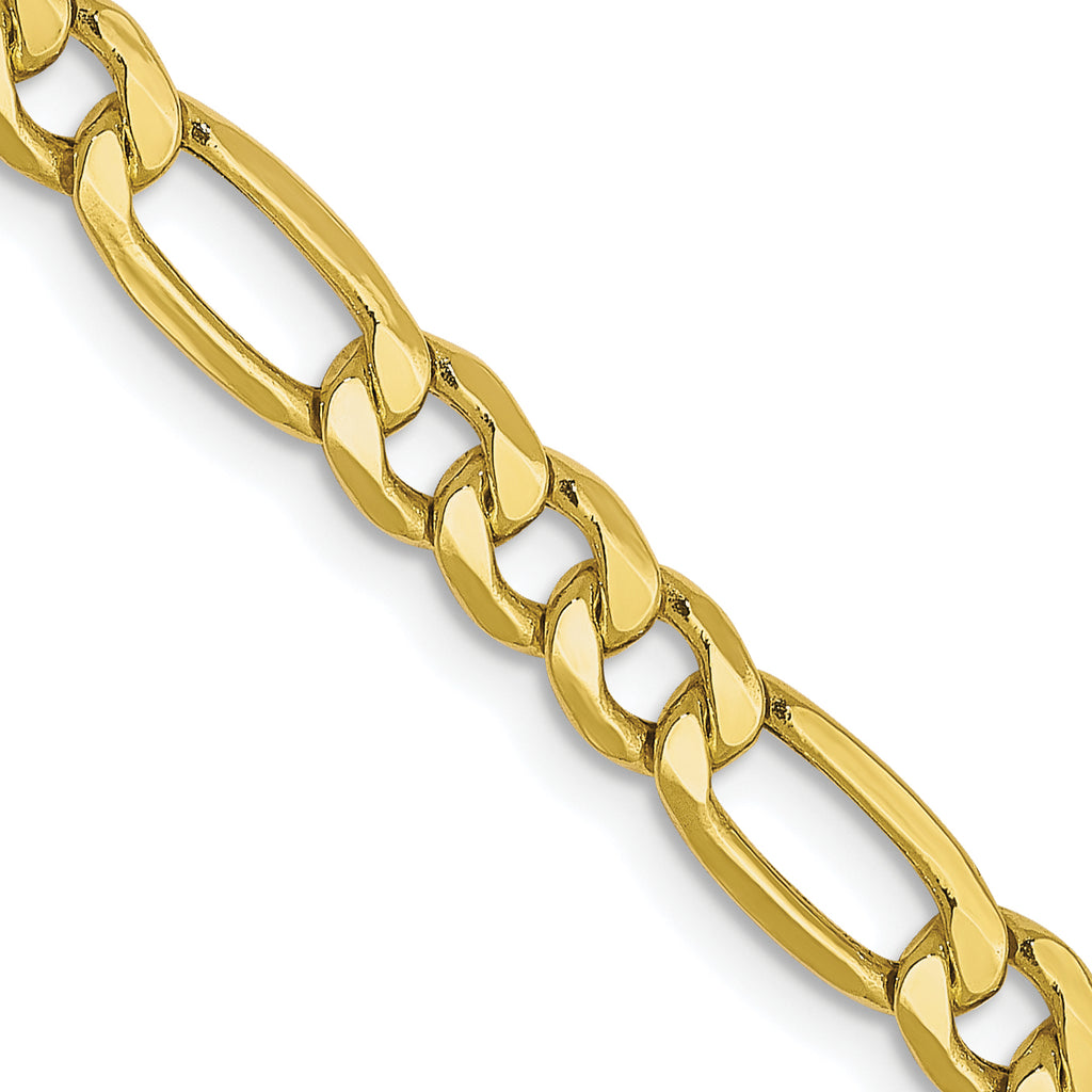4.75mm 10K Yellow Gold Figaro Chain - Sophia Jewelers