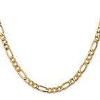 10K Yellow Gold Figaro Chain Necklace 5.35mm