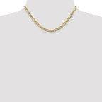 5.35mm 10K Yellow Gold Figaro Chain - Sophia Jewelers