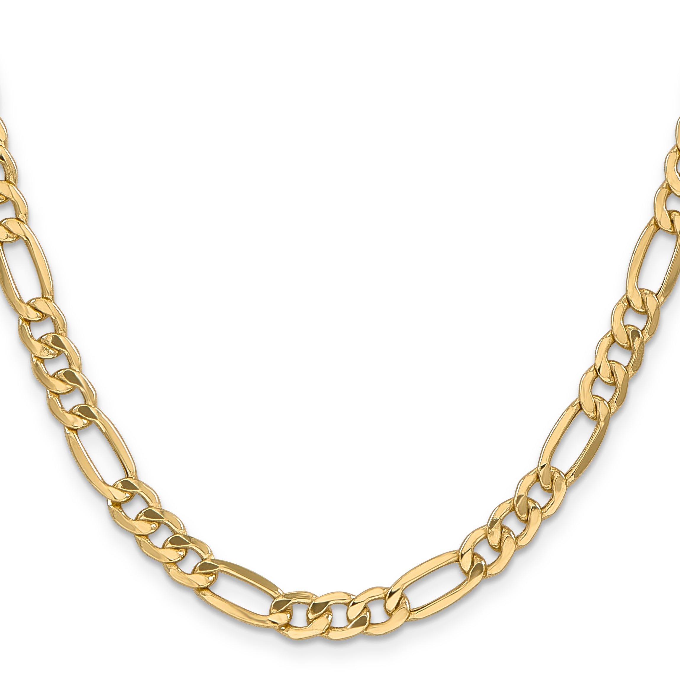 10K Yellow Gold Figaro Chain Necklace 6.6mm Secondary image