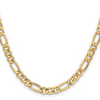 10K Yellow Gold Figaro Chain Necklace 6.6mm