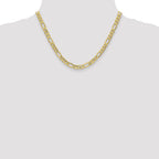 6.6mm 10K Yellow Gold Figaro Chain - Sophia Jewelers