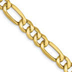 6.6mm 10K Yellow Gold Figaro Chain - Sophia Jewelers