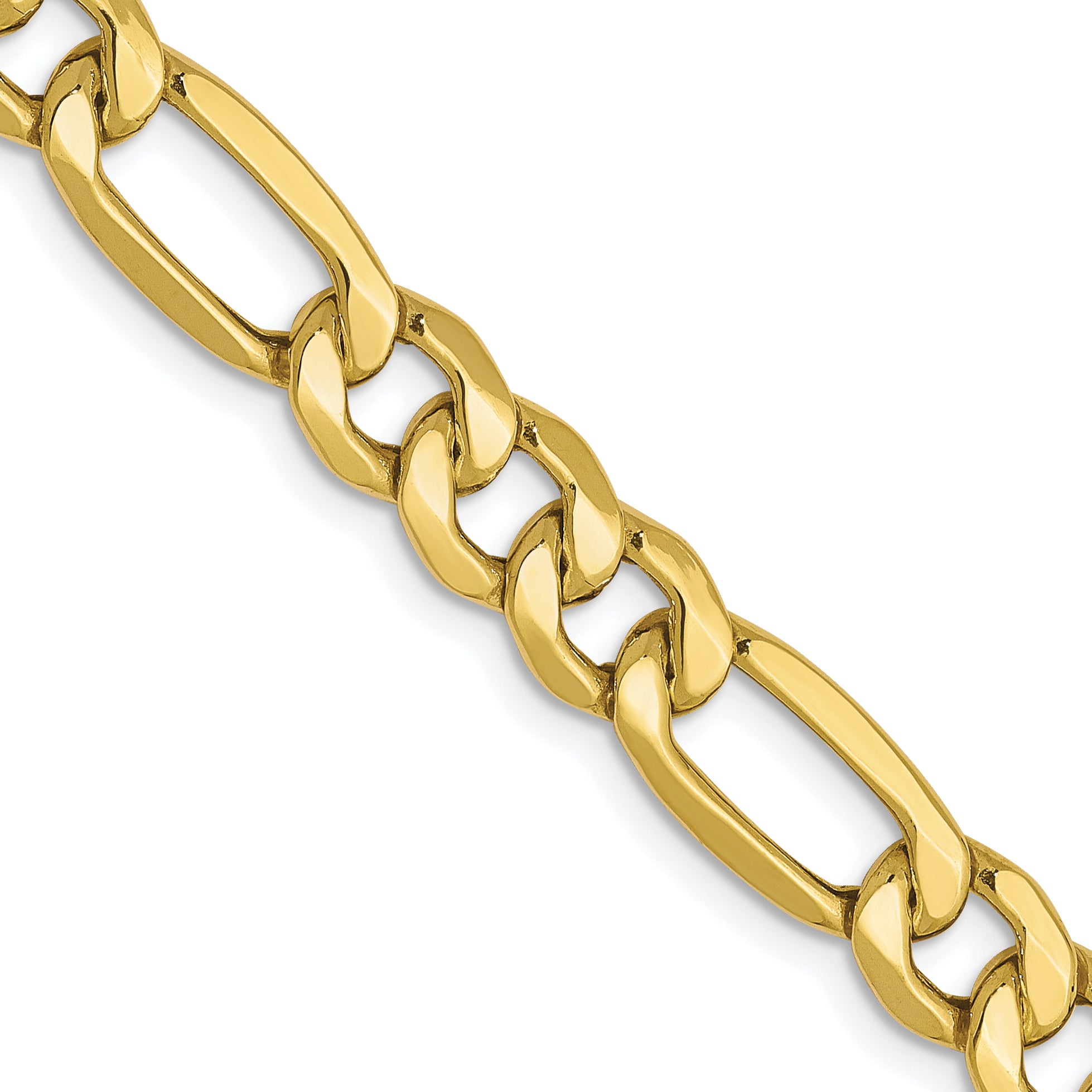 6.6mm 10K Yellow Gold Figaro Chain - Sophia Jewelers