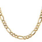 7.3mm 10K Yellow Gold Figaro Chain - Sophia Jewelers