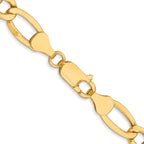 7.3mm 10K Yellow Gold Figaro Chain - Sophia Jewelers