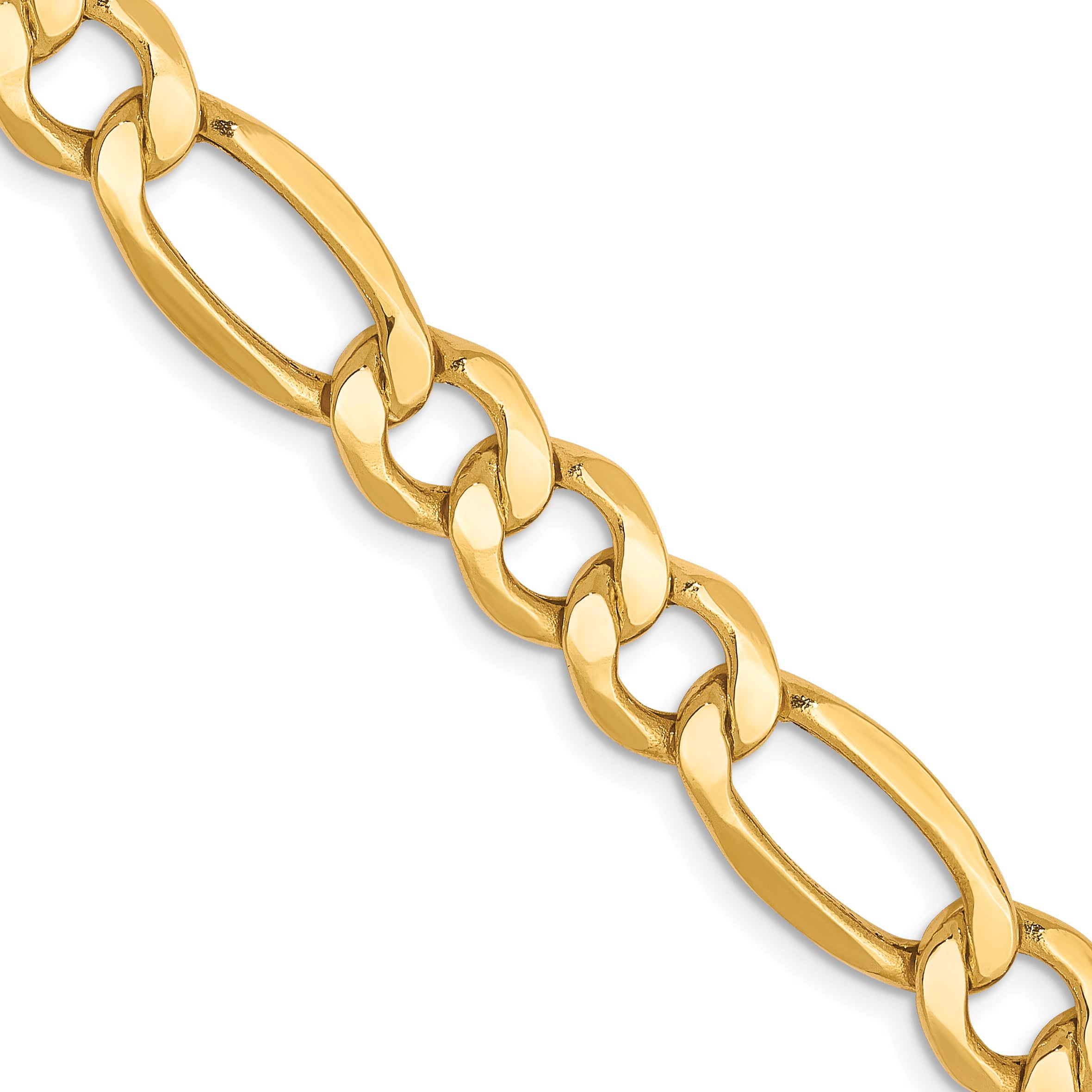 7.3mm 10K Yellow Gold Figaro Chain - Sophia Jewelers