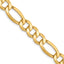 10K Yellow Gold Figaro Chain Necklace 7.3mm