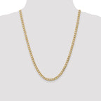 10K 5.25mm Semi-Solid Curb Chain