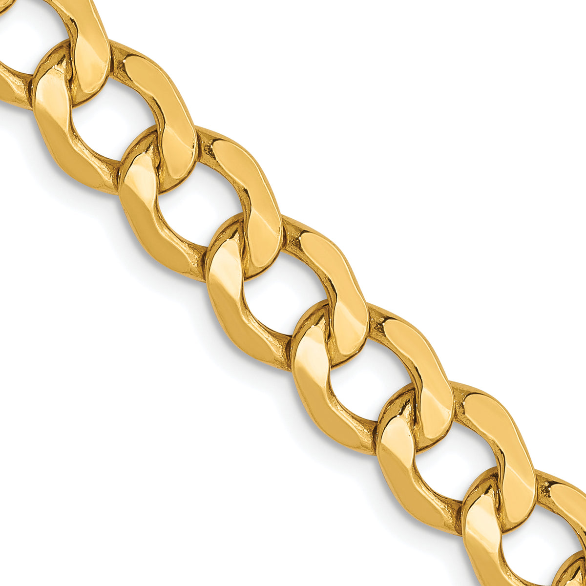 10k 6.5mm Semi-Solid Curb Chain