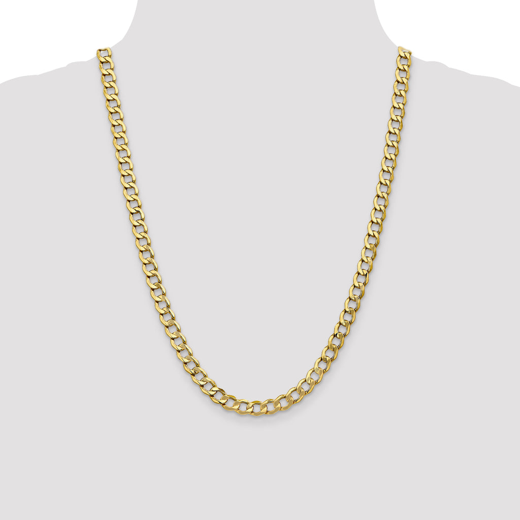 7.0mm 10K Yellow Gold Gold Chain Chain - Sophia Jewelers