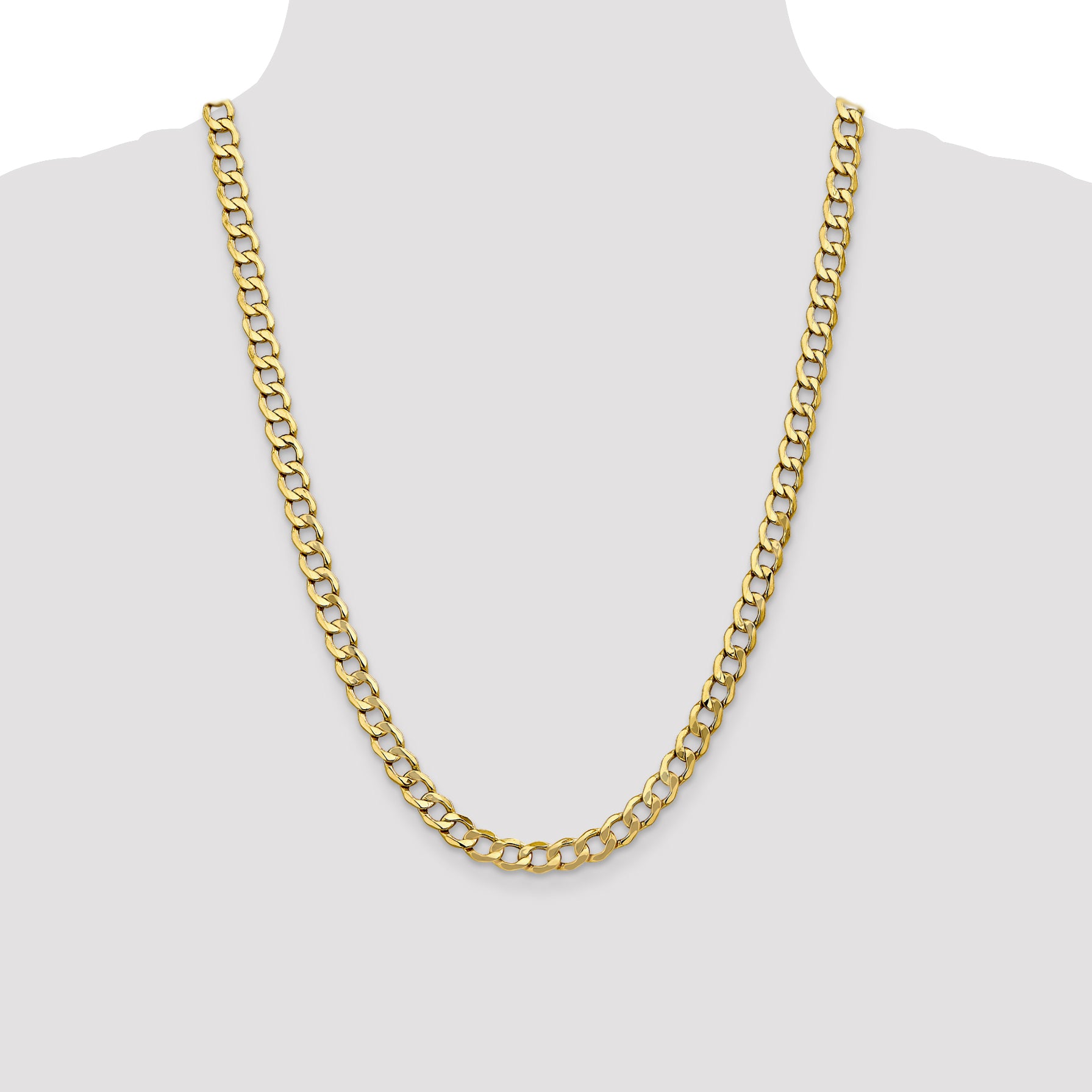 7.0mm 10K Yellow Gold Gold Chain Chain - Sophia Jewelers