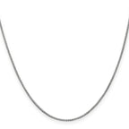 1.0mm 14K White Gold Box Chain - Sophia Jewelers