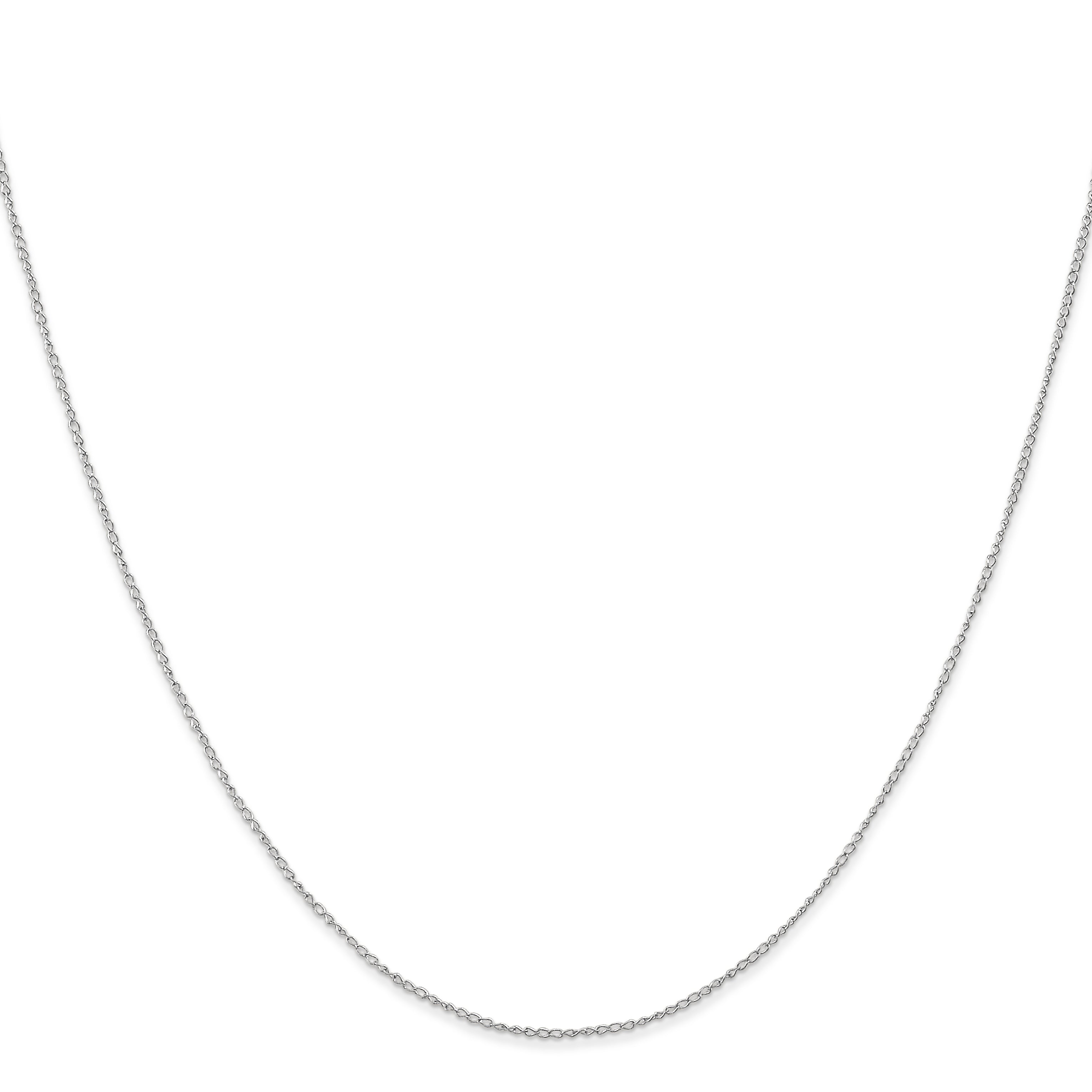 0.5mm 14K White Gold Gold Chain Chain - Sophia Jewelers
