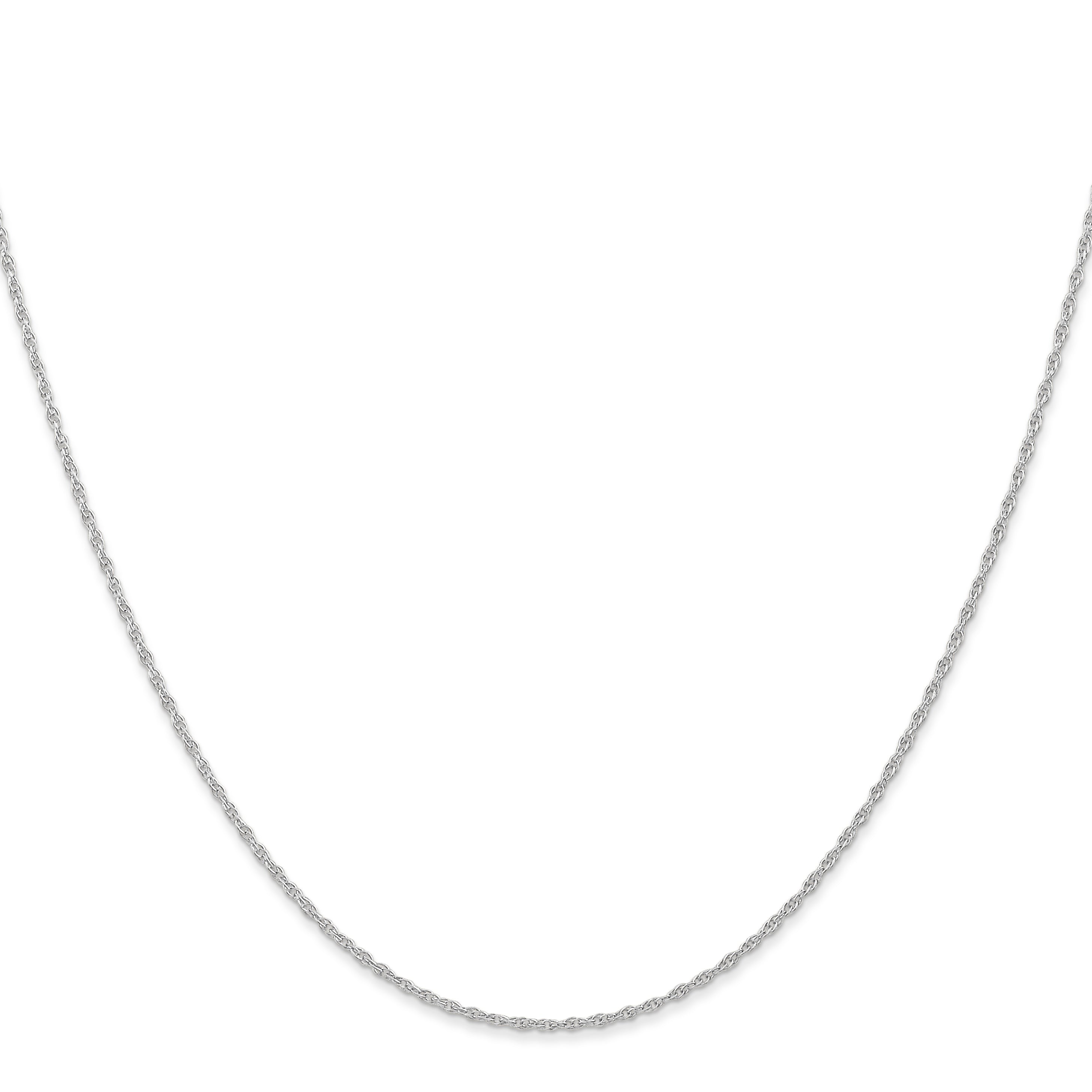 Cable Rope Chain Necklace in 14K White Gold, 0.95mm Secondary image