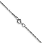 0.95mm 14K White Gold Cable Rope Chain - Sophia Jewelers