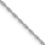 Women's 14K White Gold Solid Carded Chain Necklace 0.95mm