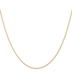 0.95mm 14K Yellow Gold Cable Rope Chain - Sophia Jewelers