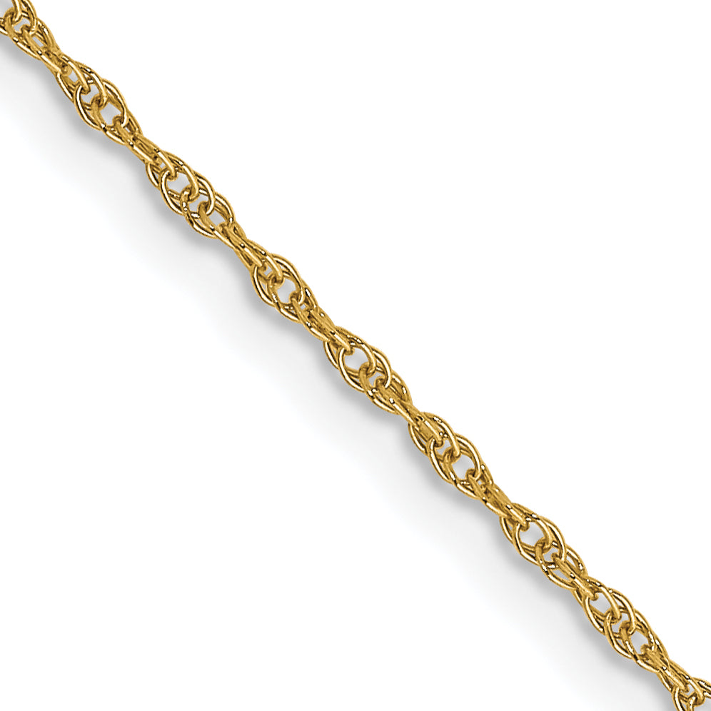 0.95mm 14K Yellow Gold Cable Rope Chain - Sophia Jewelers