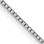 0.8mm 14K White Gold Box Chain - Sophia Jewelers