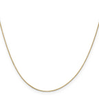 0.5mm 14K Yellow Gold Baby Box Chain - Sophia Jewelers