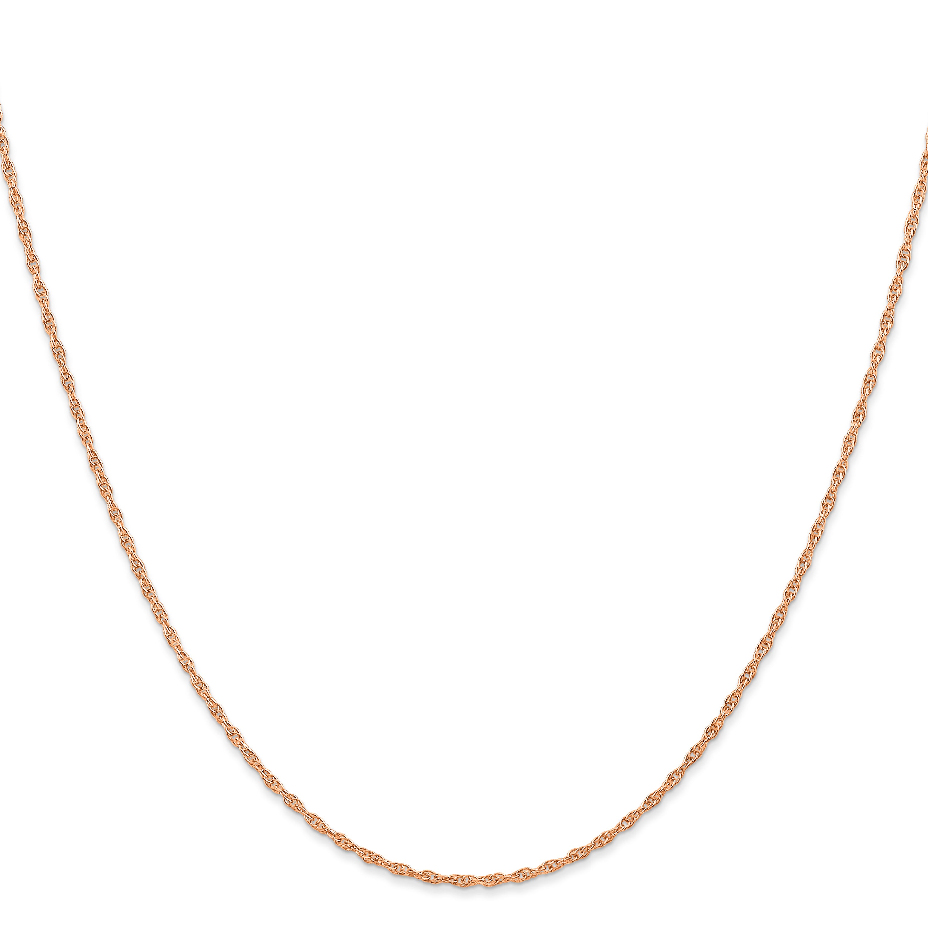 Women's 14K Rose Gold Solid Carded Chain Necklace 1.15mm Secondary image