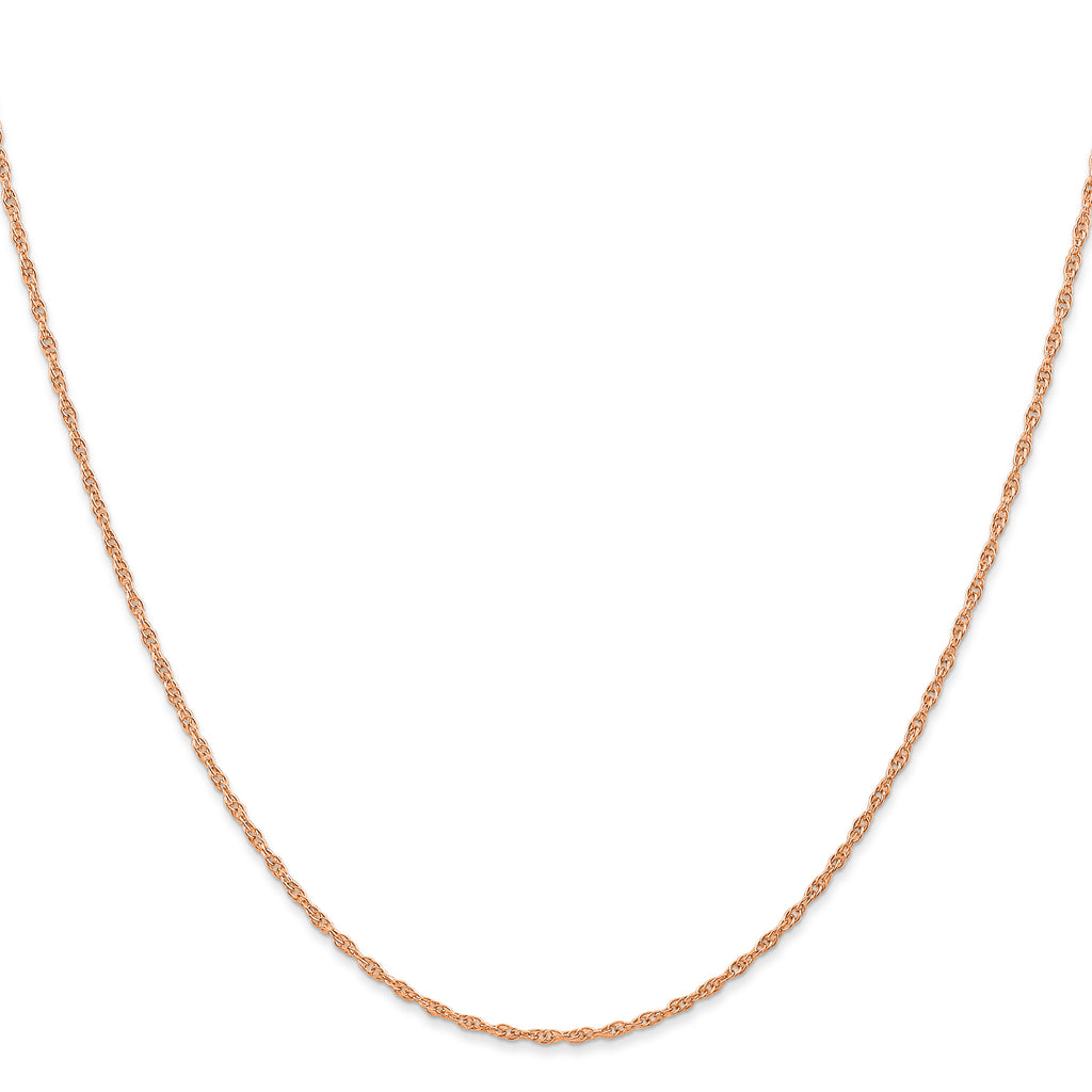 1.15mm 14K Rose Gold Cable Rope Chain - Sophia Jewelers