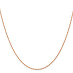 1.15mm 14K Rose Gold Cable Rope Chain - Sophia Jewelers