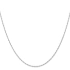 1.15mm 14K White Gold Cable Rope Chain - Sophia Jewelers