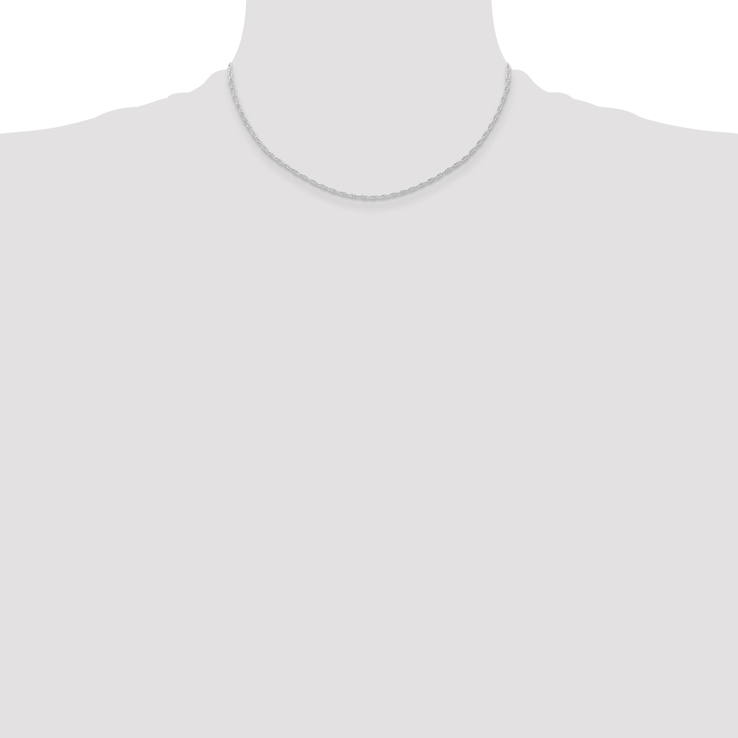 1.15mm 14K White Gold Cable Rope Chain - Sophia Jewelers