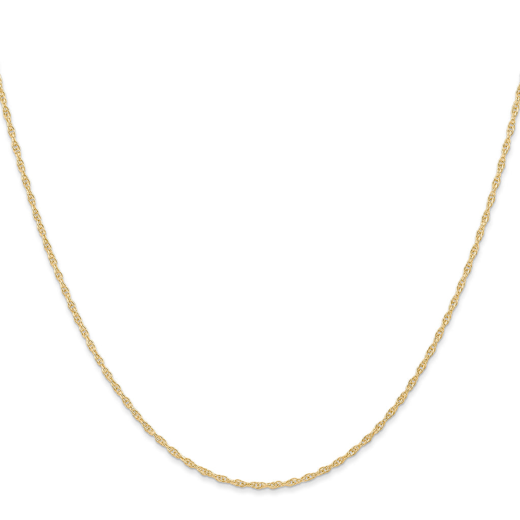 Women's 14K Yellow Gold Solid Carded Chain Necklace 1.15mm